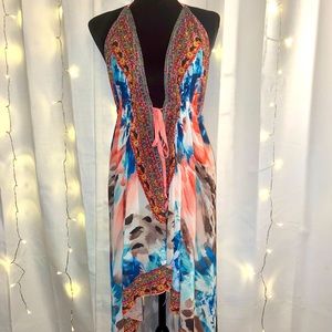 Chiffon Halter Dress